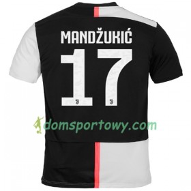 Koszulka Juventus MANDZUKIC 17 Domowe Koszulki Piłkarskie 2019-2020 Krótki Rękaw